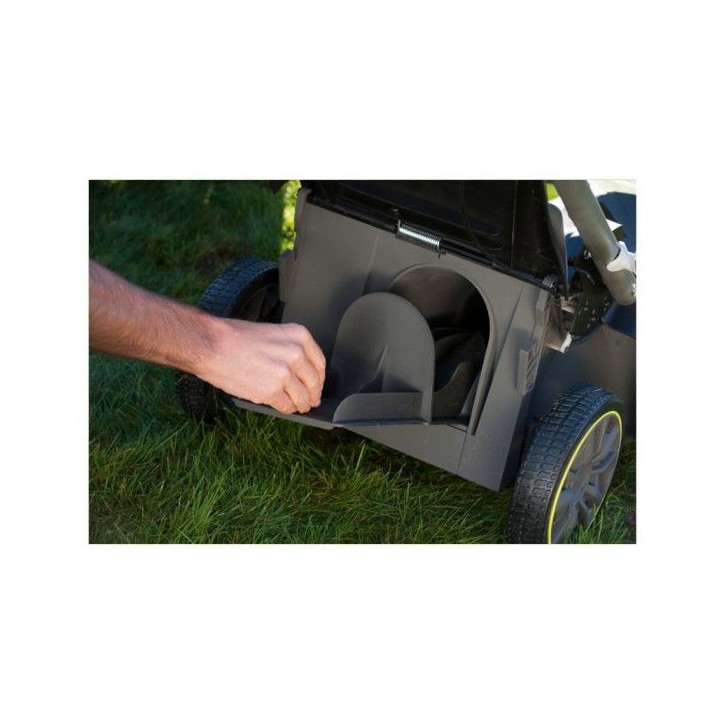RYOBI - Tondeuse poussée 36V - Ø coupe 40 cm - ramassage et mulching - 1 batterie lithium+ 5,0 Ah et chargeur 1,7 A - RLM36X41