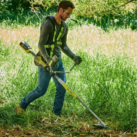 RYOBI - Débroussailleuse 36V - Ø fil 1 x 1,65 mm - lame 3 dents Tri-Arc+™ 26 cm - vendue sans batterie ni chargeur - RBC36X2