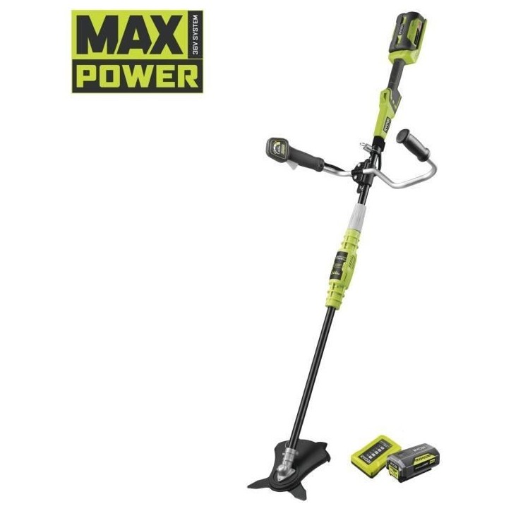 Débroussailleuse RYOBI 36V Max Power - 1 batterie 4.0Ah - 1 chargeur - RBC36X26BG2-140 Débroussailleuse RYOBI 36V Max Power - 1 batterie 4.0Ah - 1 chargeur - RBC36X26BG2-140