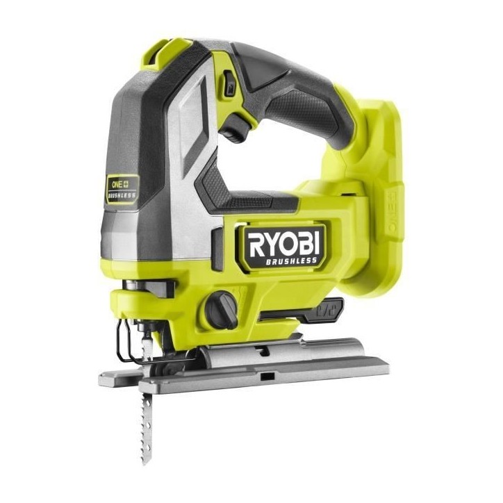 Scie sauteuse - RYOBI - Pendulaire - Brushless - 18V - 800-3 400 cp/min - 135 mm dans le bois - Course de lame 25 mm Scie sauteuse - RYOBI - Pendulaire - Brushless - 18V - 800-3 400 cp/min - 135 mm dans le bois - Course de lame 25 mm