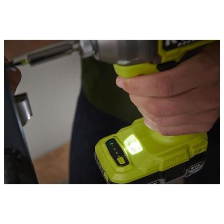Visseuse a chocs - RYOBI - Brushless - 18V - 4 modes : 100 / 180 / 300 Nm / Mode Assist : vissage a fleur des matériaux Visseuse a chocs - RYOBI - Brushless - 18V - 4 modes : 100 / 180 / 300 Nm / Mode Assist : vissage a fleur des matériaux