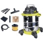 RYOBI - Aspirateur eau et poussiere 1 250 W - cuve Inox 20 L - dépression 20,5 kPa - Avec filtre, extension, suceur - RVC-1220I