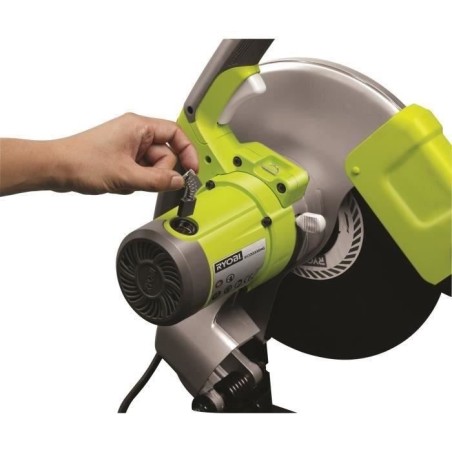 RYOBI - Tronçonneuse a métaux 2 300 W - disque 355 mm - étau rapide + disque a tronçonner 355 mm alésage 25,4 mm - ECO2335H