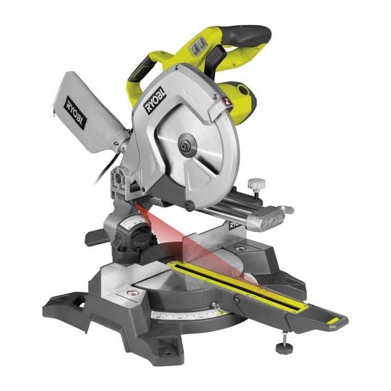 RYOBI - Scie a coupe d'onglets radiale 2 000 W - lame 254 mm 48 dents