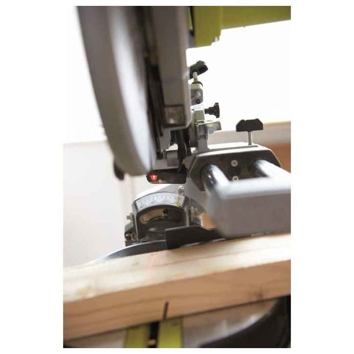 RYOBI - Scie a coupe d'onglets radiale 2 000 W - lame 254 mm 48 dents - capacité 90 x 300 mm a 90° - guidage laser et LED - EM RYOBI - Scie a coupe d'onglets radiale 2 000 W - lame 254 mm 48 dents - capacité 90 x 300 mm a 90° - guidage laser et LED - EM