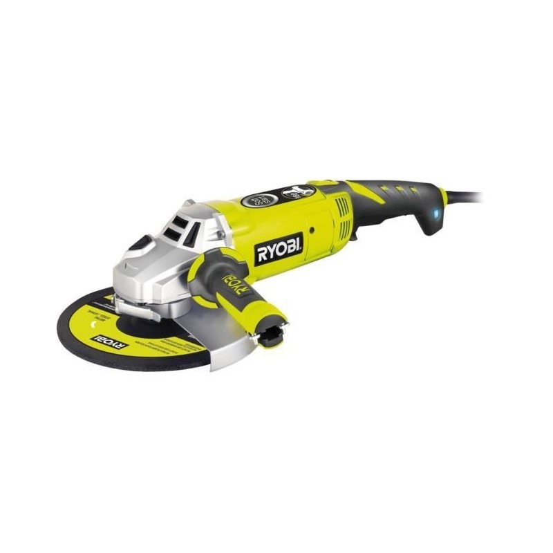 RYOBI - Meuleuse d'angle 2000 W 230 mm - 6 600 tr/min - poignée orien RYOBI - Meuleuse d'angle 2000 W 230 mm - 6 600 tr/min - poignée orien