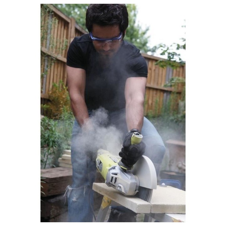 RYOBI - Meuleuse d'angle 2000 W 230 mm - 6 600 tr/min - poignée orientable 180° + disque métal 230 mm & clé de service - EAG RYOBI - Meuleuse d'angle 2000 W 230 mm - 6 600 tr/min - poignée orientable 180° + disque métal 230 mm & clé de service - EAG