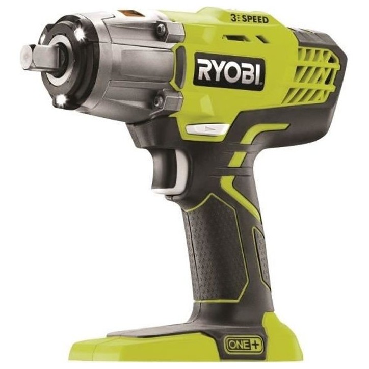RYOBI - Boulonneuse a chocs 18V ONE+ - 3 modes : 180/240/400 Nm - emmanchement carré 1/2 - Avec 1 adaptateur 1/4'' - R18IW3-0 RYOBI - Boulonneuse a chocs 18V ONE+ - 3 modes : 180/240/400 Nm - emmanchement carré 1/2 - Avec 1 adaptateur 1/4'' - R18IW3-0
