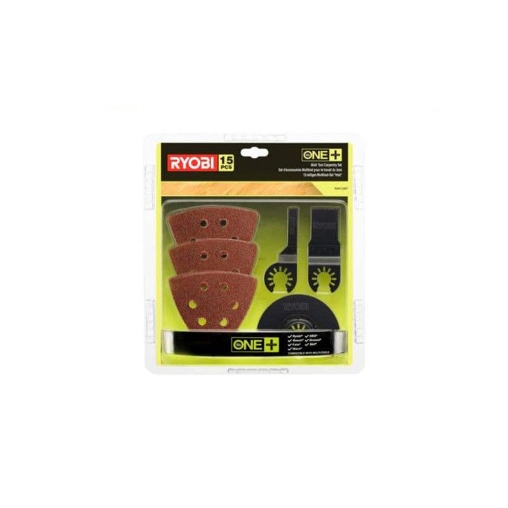 Kit spécial bois 15 pieces RYOBI multitool OnePlus RAK15MT Kit spécial bois 15 pieces RYOBI multitool OnePlus RAK15MT