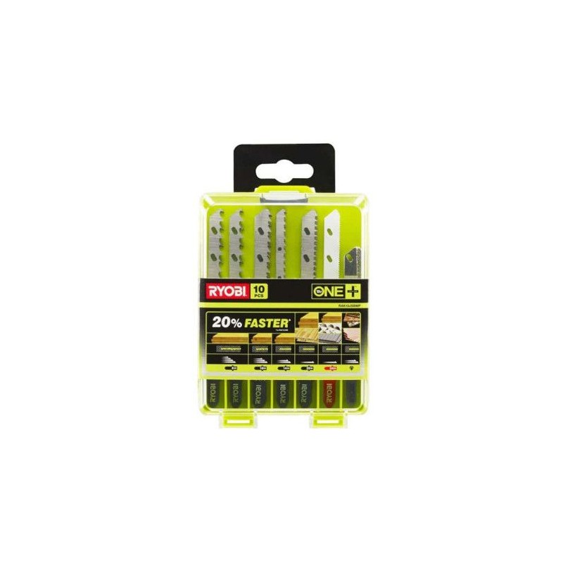 RYOBI - Coffret 10 lames scie sauteuse sans fil ONE+™ bois - métal