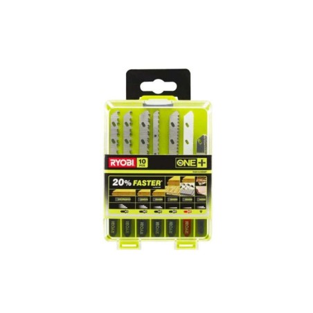 RYOBI - Coffret 10 lames scie sauteuse sans fil ONE+™ bois - métal