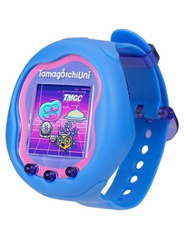 BANDAI - Tamagotchi Uni - Tamagotchi connecté avec bracelet montre - Animal de compagnie virtuel - Modele Bleu - 43353