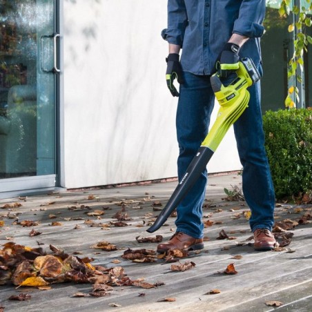 RYOBI - Souffleur 18V ONE+ - vitesse max. soufflerie 245 km/h - débit air max. : 2,6 m³/min - sans batterie ni chargeur - OBL1