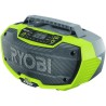 RYOBI - Radio de chantier 18V ONE+ stéréo Bluetooth AM/FM - port de