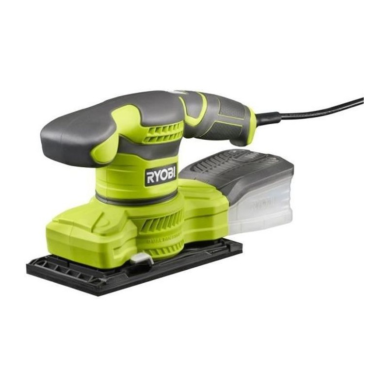 RYOBI Ponceuse vibrante 1/3 de feuille - 200 W - Systeme d'aspiration RYOBI Ponceuse vibrante 1/3 de feuille - 200 W - Systeme d'aspiration
