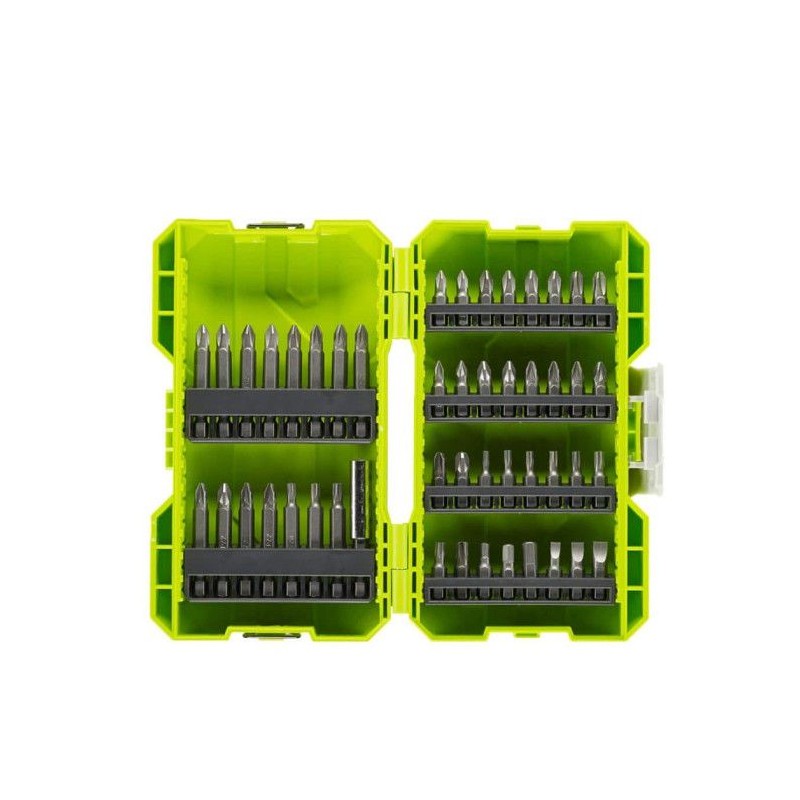 RYOBI - Coffret empilable 48 accessoires de vissage : 32 embouts 25 mm RYOBI - Coffret empilable 48 accessoires de vissage : 32 embouts 25 mm