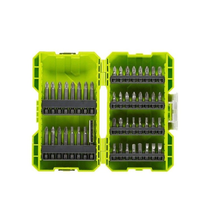 RYOBI - Coffret empilable 48 accessoires de vissage : 32 embouts 25 mm + 15 embouts 50 mm SL / PH / PZ / HEX / T - RAK48SSD RYOBI - Coffret empilable 48 accessoires de vissage : 32 embouts 25 mm + 15 embouts 50 mm SL / PH / PZ / HEX / T - RAK48SSD
