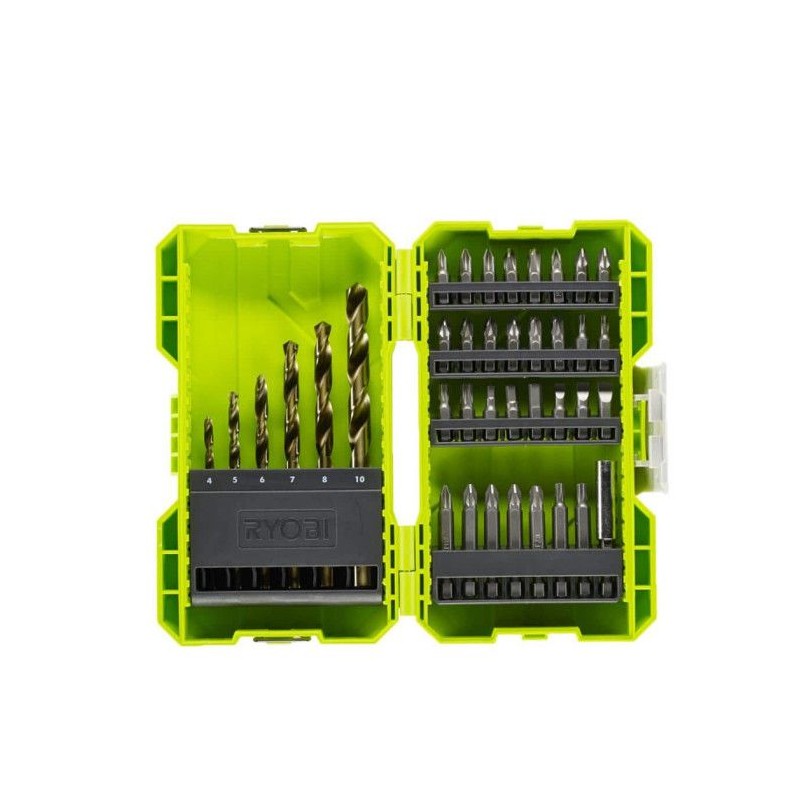 RYOBI - Coffret empilable 38 accessoires mixtes perçage - vissage : 6 RYOBI - Coffret empilable 38 accessoires mixtes perçage - vissage : 6