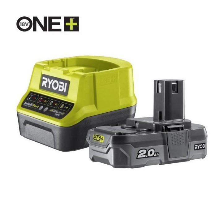 RYOBI - Perceuse-visseuse 18V ONE+ - 50 Nm - 500-1800 tr/min - mandrin 13 mm + 1 batterie 2 Ah, chargeur & sac - R18DD3-120S RYOBI - Perceuse-visseuse 18V ONE+ - 50 Nm - 500-1800 tr/min - mandrin 13 mm + 1 batterie 2 Ah, chargeur & sac - R18DD3-120S