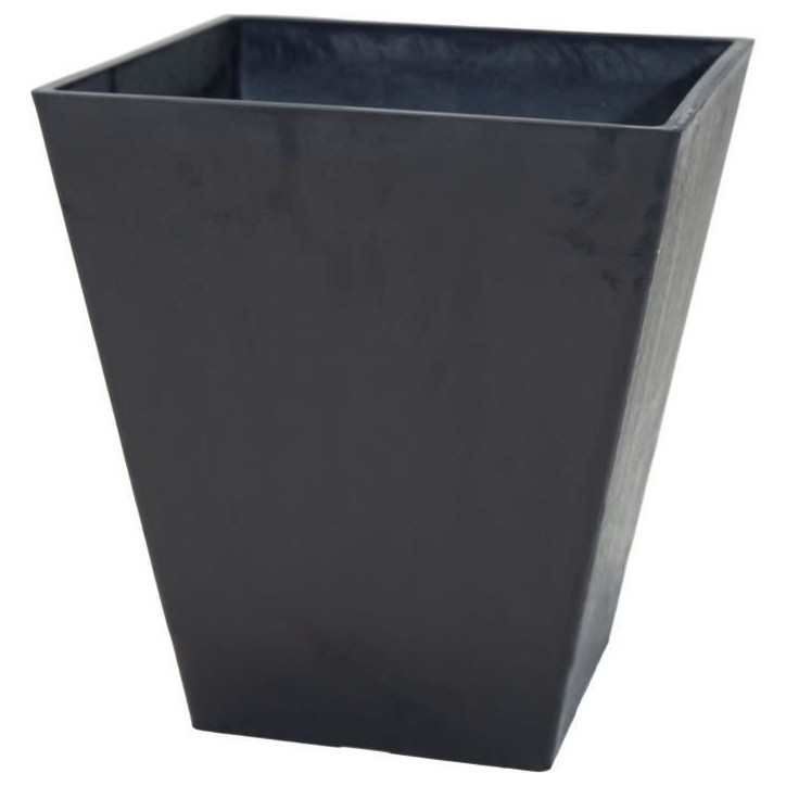 Pot de fleur - MEGA COLLECTIONS - Ecostone Square - 48 x 57 cm - Noir