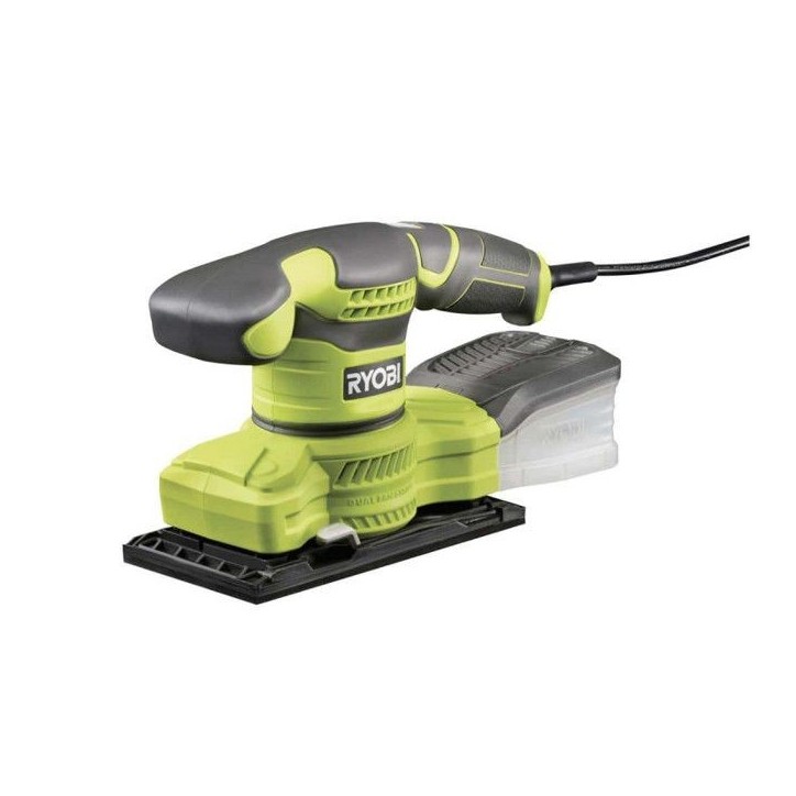 RYOBI - Ponceuse vibrante 1/3 de feuille 200 W - 12 000 osc/min - systeme d'aspiration - collecteur + 20 abrasifs - RSS200-GA20 RYOBI - Ponceuse vibrante 1/3 de feuille 200 W - 12 000 osc/min - systeme d'aspiration - collecteur + 20 abrasifs - RSS200-GA20