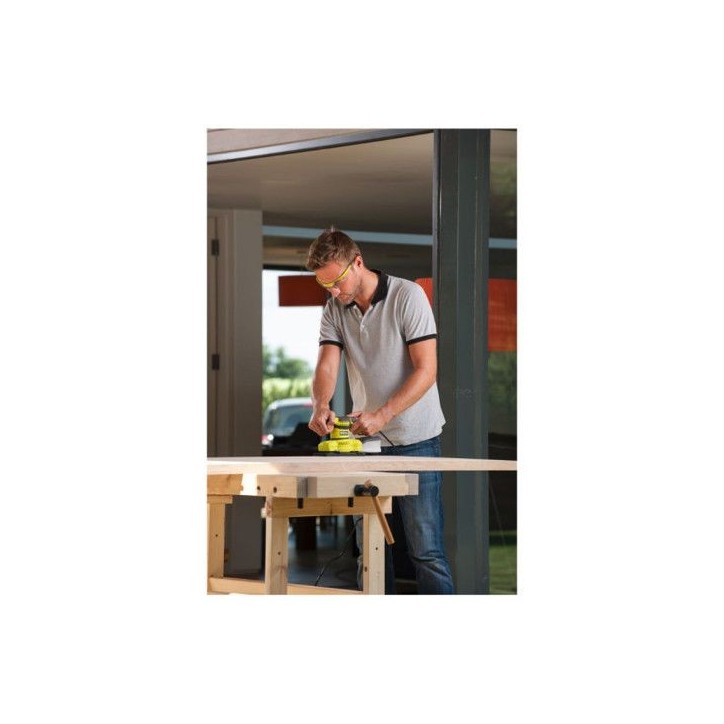 RYOBI - Ponceuse vibrante 1/3 de feuille 200 W - 12 000 osc/min - systeme d'aspiration - collecteur + 20 abrasifs - RSS200-GA20 RYOBI - Ponceuse vibrante 1/3 de feuille 200 W - 12 000 osc/min - systeme d'aspiration - collecteur + 20 abrasifs - RSS200-GA20