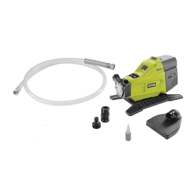 RYOBI - Pompe de transfert 18V ONE+ - 1 500 L/h - aspiration 2,5 m + t RYOBI - Pompe de transfert 18V ONE+ - 1 500 L/h - aspiration 2,5 m + t