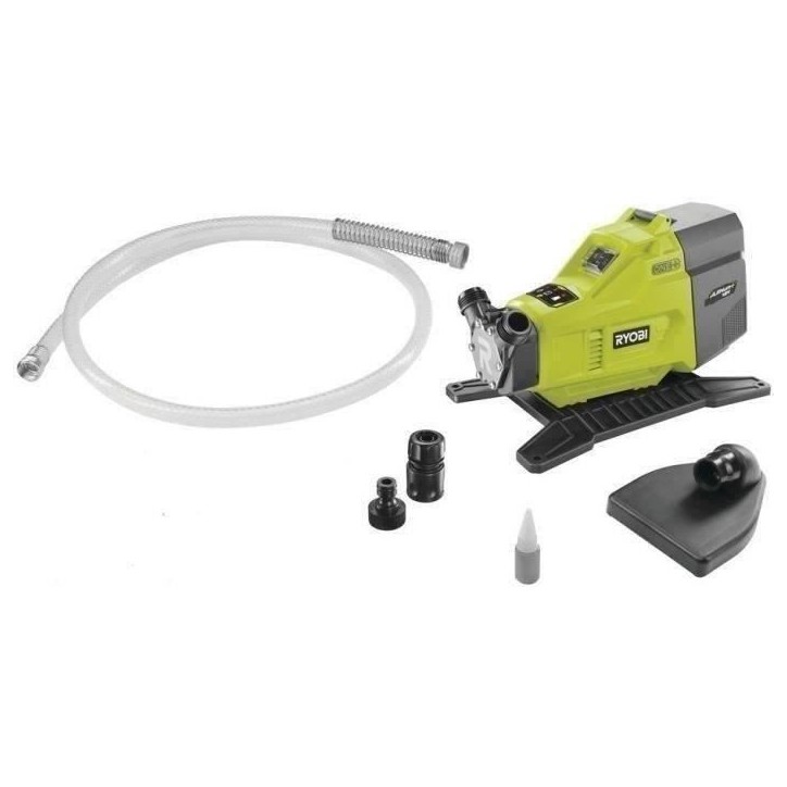 RYOBI - Pompe de transfert 18V ONE+ - 1 500 L/h - aspiration 2,5 m + tuyau 2,5 m, raccord rapide 18 mm, huile lubrifiante - R18T RYOBI - Pompe de transfert 18V ONE+ - 1 500 L/h - aspiration 2,5 m + tuyau 2,5 m, raccord rapide 18 mm, huile lubrifiante - R18T