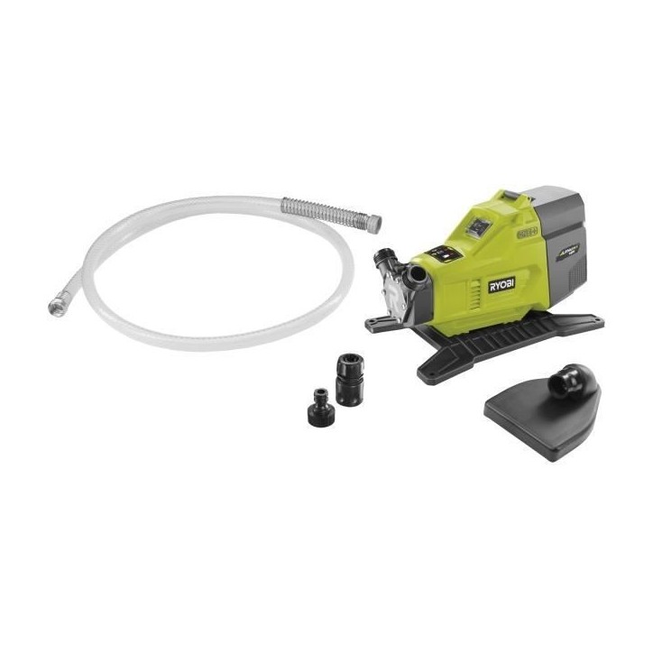 RYOBI - Pompe de transfert 18V ONE+ - 1 500 L/h - aspiration 2,5 m + tuyau 2,5 m, raccord rapide 18 mm, huile lubrifiante - R18T RYOBI - Pompe de transfert 18V ONE+ - 1 500 L/h - aspiration 2,5 m + tuyau 2,5 m, raccord rapide 18 mm, huile lubrifiante - R18T