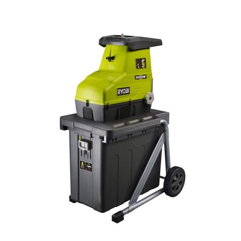 RYOBI - Broyeur de végétaux 3000 W - broyage par cylindre - silencie RYOBI - Broyeur de végétaux 3000 W - broyage par cylindre - silencie