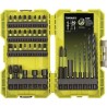 RYOBI - Coffret empilable 38 accessoires mixtes spécial impact perça