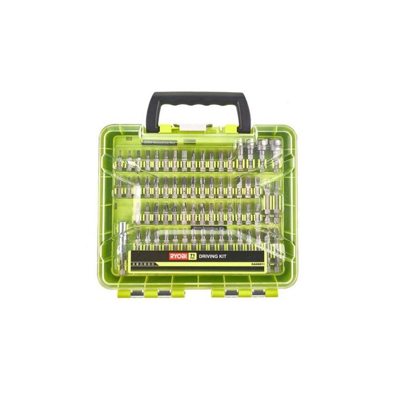 RYOBI - Mallette 71 accessoires de vissage mixtes : 43 embouts 25 mm,