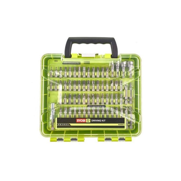 RYOBI - Mallette 71 accessoires de vissage mixtes : 43 embouts 25 mm, 18 embouts 50 mm + 9 douilles & 1 porte-embout - RAKDD71 RYOBI - Mallette 71 accessoires de vissage mixtes : 43 embouts 25 mm, 18 embouts 50 mm + 9 douilles & 1 porte-embout - RAKDD71