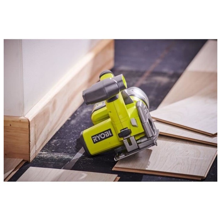 RYOBI - Scie multi-matériaux 18V ONE+ - diam. 85 mm x 15 mm + lames, 1 guide parallele et 1 buse d'aspiration - R18MMS-0