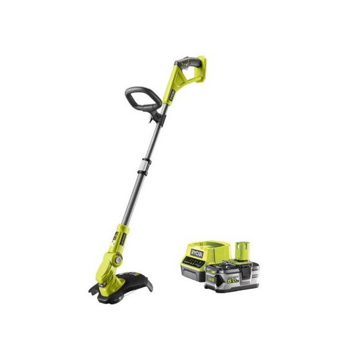 RYOBI - Coupe-bordures 18V - Ø coupe 25-30 cm - Ø fil 1 x 1,6 mm - tube télescopique - batterie 5,0 Ah & chargeur - RLT183250 RYOBI - Coupe-bordures 18V - Ø coupe 25-30 cm - Ø fil 1 x 1,6 mm - tube télescopique - batterie 5,0 Ah & chargeur - RLT183250
