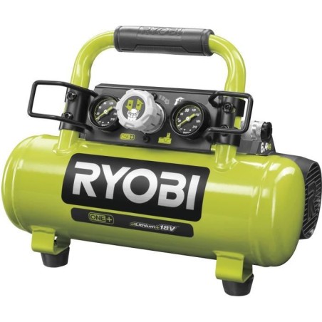 RYOBI - Compresseur a cuve 18V ONE+ - 3,8 L / 0,6 CV - 8 bars - R18AC-0