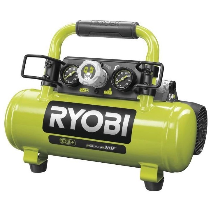 RYOBI - Compresseur a cuve 18V ONE+ - 3,8 L / 0,6 CV - 8 bars - R18AC-0 RYOBI - Compresseur a cuve 18V ONE+ - 3,8 L / 0,6 CV - 8 bars - R18AC-0