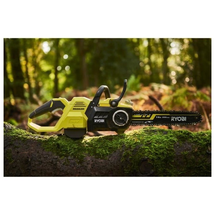 RYOBI - Tronçonneuse 36V MAXPOWER - Brushless- guide 35 cm - 21 m/s - tendeur sans outil - sans batterie ni chargeur - RY36CSX3 RYOBI - Tronçonneuse 36V MAXPOWER - Brushless- guide 35 cm - 21 m/s - tendeur sans outil - sans batterie ni chargeur - RY36CSX3