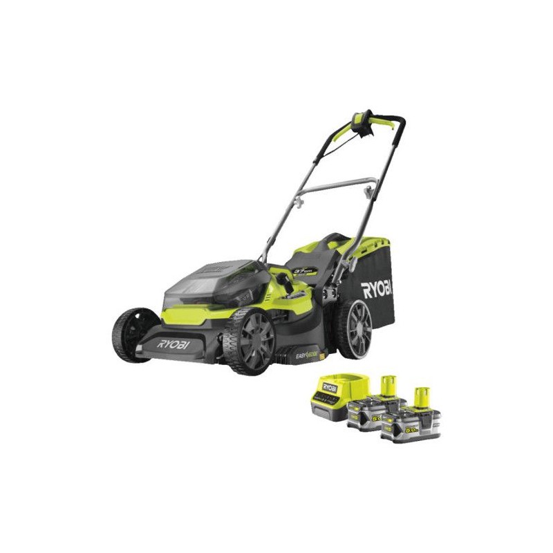 RYOBI - Tondeuse poussée HYBRIDE 36V (alimentation par 2 batteries ON RYOBI - Tondeuse poussée HYBRIDE 36V (alimentation par 2 batteries ON