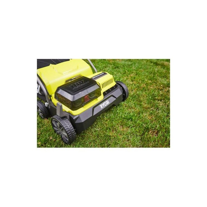 RYOBI - Scarificateur / aérateur 18V Brushless Ø 35 cm 2-en-1 - 2 batteries lithium+ 18V 4,0 Ah et chargeur - RY18SFX35A-240 RYOBI - Scarificateur / aérateur 18V Brushless Ø 35 cm 2-en-1 - 2 batteries lithium+ 18V 4,0 Ah et chargeur - RY18SFX35A-240