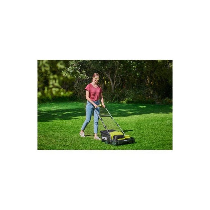 RYOBI - Scarificateur / aérateur 18V Brushless Ø 35 cm 2-en-1 - 2 batteries lithium+ 18V 4,0 Ah et chargeur - RY18SFX35A-240 RYOBI - Scarificateur / aérateur 18V Brushless Ø 35 cm 2-en-1 - 2 batteries lithium+ 18V 4,0 Ah et chargeur - RY18SFX35A-240