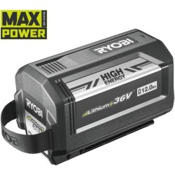 RYOBI - 1 batterie lithium+ 36V MAXPOWER 12,0 Ah High Energy - gestion