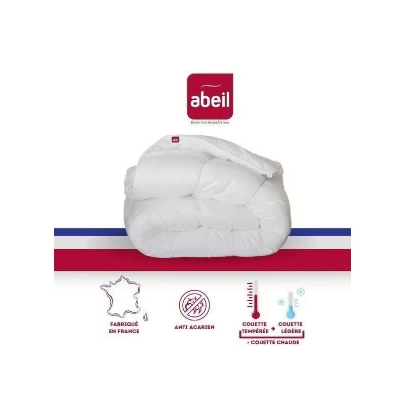 ABEIL Couette 4 Saisons ANTI-ACARIENS 220x240cm ABEIL Couette 4 Saisons ANTI-ACARIENS 220x240cm