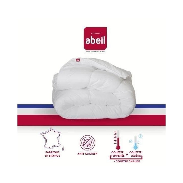 ABEIL Couette 4 Saisons ANTI-ACARIENS 220x240cm ABEIL Couette 4 Saisons ANTI-ACARIENS 220x240cm