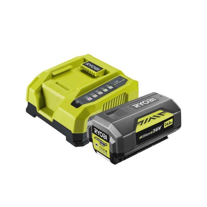 RYOBI - 1 batterie lithium+ 36V MAXPOWER 4,0 Ah et 1 chargeur rapide 6,0 A - RY36BC60A-140