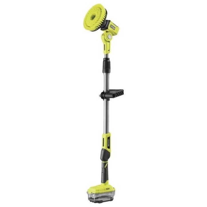 RYOBI - Brosse motorisée télescopique 18V ONE+ - diam. 150 mm - perche 1 m a 1,4 m - IPX7 + 1 brosse moyenne & 1 mousse - R18T RYOBI - Brosse motorisée télescopique 18V ONE+ - diam. 150 mm - perche 1 m a 1,4 m - IPX7 + 1 brosse moyenne & 1 mousse - R18T