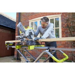 RYOBI - Support universel a roulettes pour scie a coupe d'onglets - aj