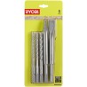 RYOBI - Kit 3 forets (6 mm, 8 mm, 10 mm) et 2 burins SDS+ (1 pointe et