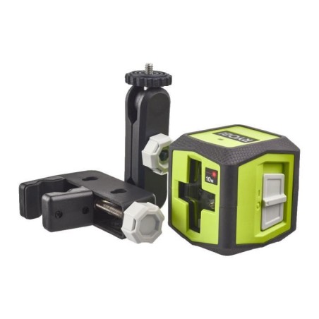 RYOBI - Laser croix rouge - portée 10 m - précision +/- 0,5 mm - Livré avec une pince de fixation et 2 piles - RBCLLR1