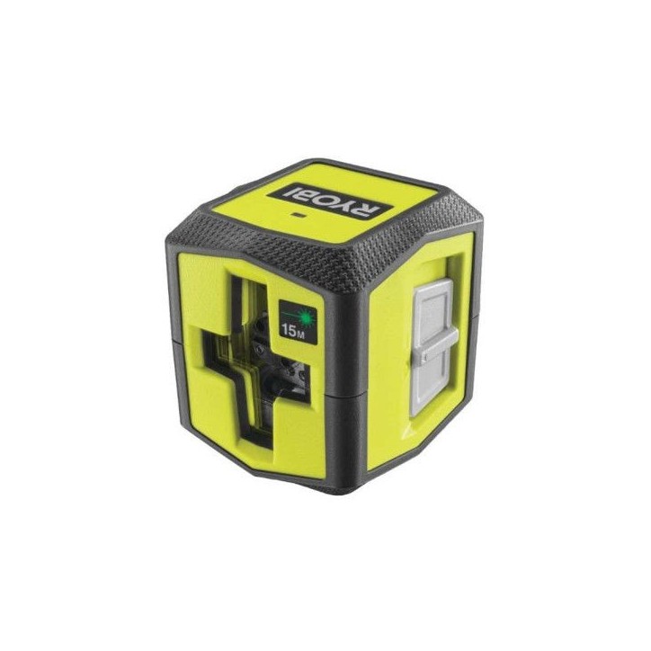 RYOBI - Laser croix vert - portée 15 m - précision +/- 0,5 mm - Livré avec une pince de fixation et 2 piles - RBCLLG1 RYOBI - Laser croix vert - portée 15 m - précision +/- 0,5 mm - Livré avec une pince de fixation et 2 piles - RBCLLG1